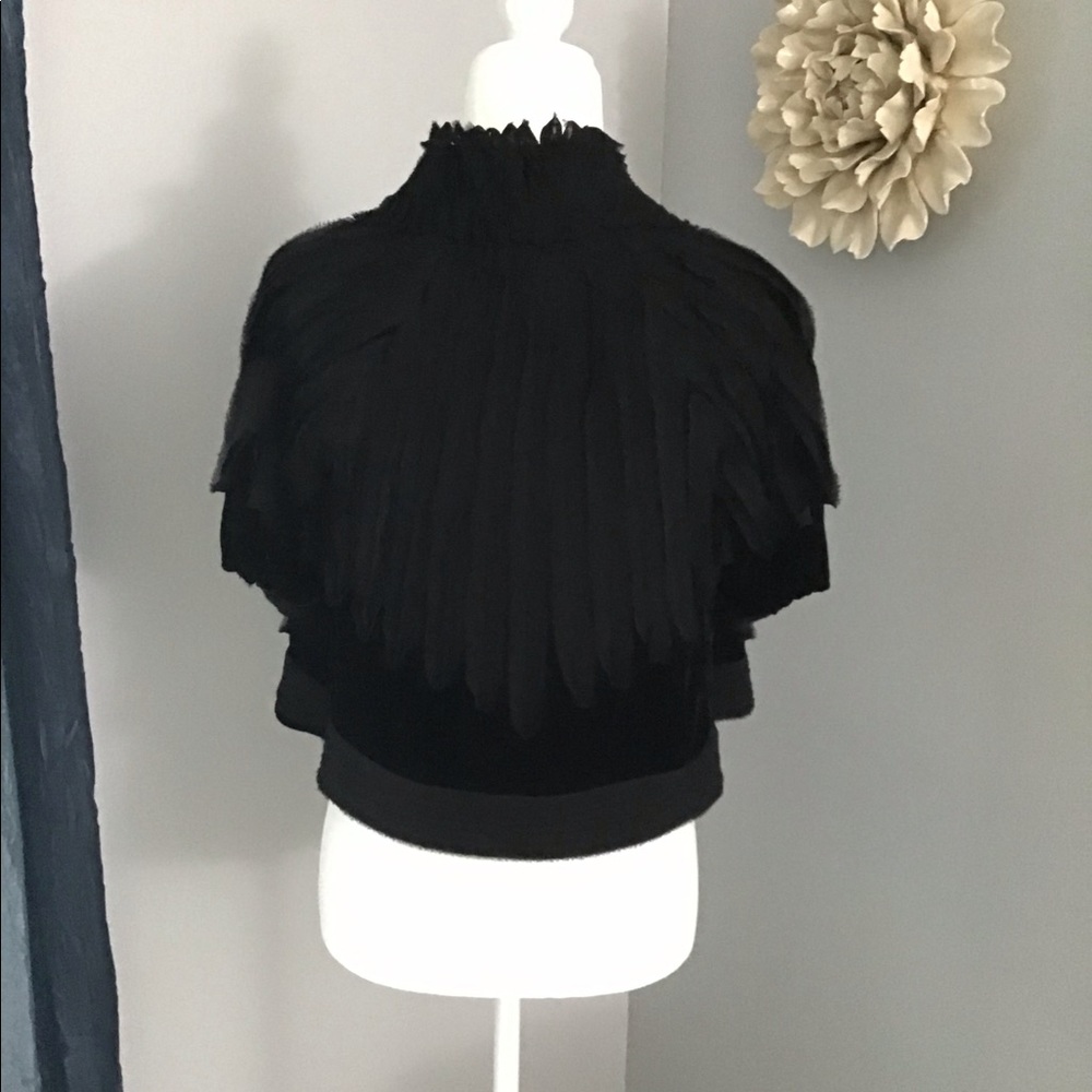 🖤 NWT BCBGMaxAzria Lace Velvet Jacket Rare! XS 🖤 - Picture 4 of 8